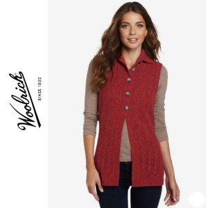 WOOLRICH Pine Ridge Rose Sweater Vest M EUC